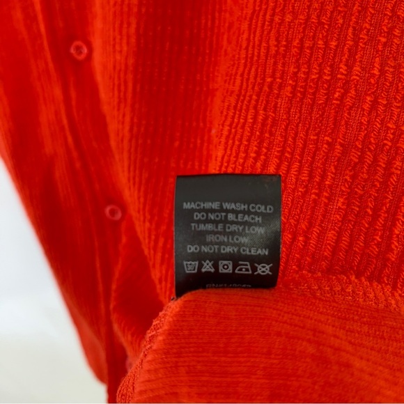 NovaMen Dean Textured Short Sleeve Button Up Men’s Medium Red - Picture 11 of 13